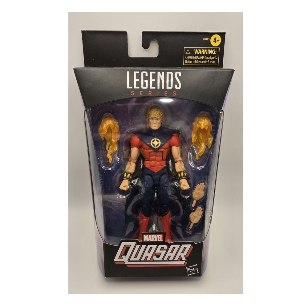 Hasbro Marvel Legends Series Quasar Action Figure F0223 w/ Hands, Effects 4+